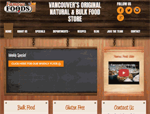 Tablet Screenshot of famousfoods.ca